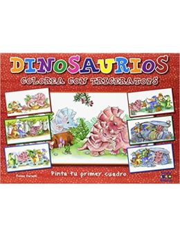 COLOREA CON TRICERATOPS