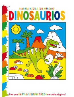  Pintura mágica con numeros dinosaurios