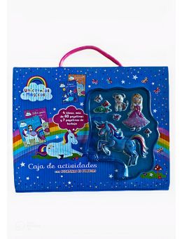 Unicornios mágicos. Caja de actividades con pegatinas de burbuja