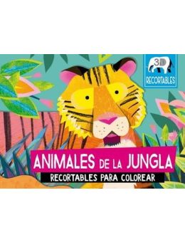 Animales de la jungla recortables para colorear