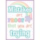 Mistakes Are Proof That You Are Trying Positive Poster