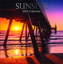 Calendar 2023. Sunsets