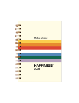 Agenda 2023 HAPPIMESS Life is a rainbow (claro) - Semana a la vista